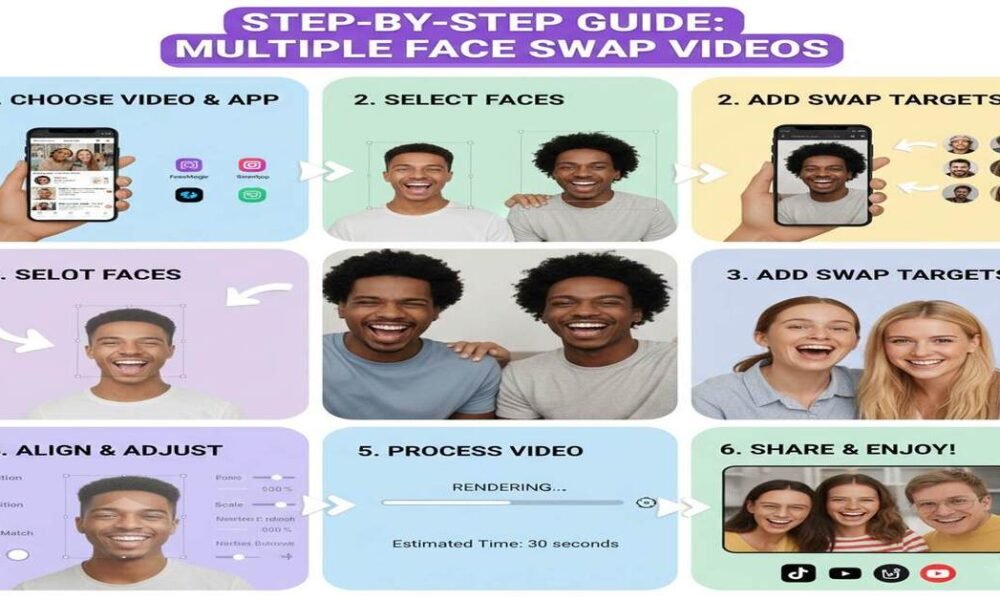 Step-by-Step Method to Produce Stunning Multiple Face Swap Videos